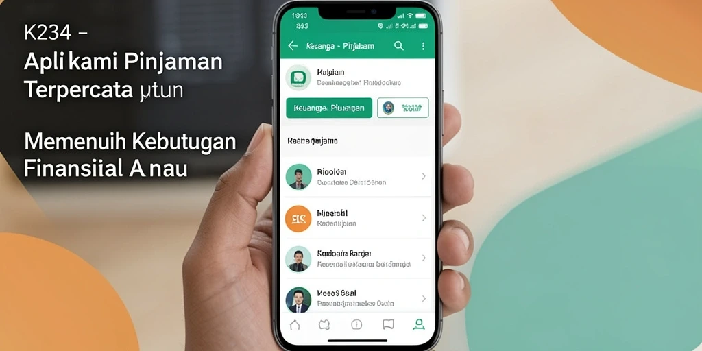 Screenshot aplikasi K234 menunjukkan antarmuka pengguna yang sederhana dan fungsional.