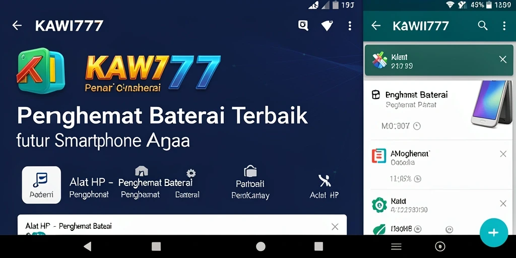 Antarmuka KAWI777 yang intuitif dan fungsi penghemat baterai yang kuat.