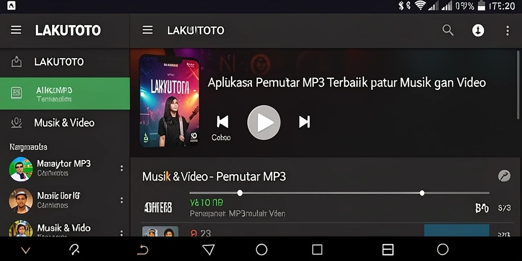 Tampilan antarmuka utama LAKUTOTO yang intuitif dan menarik.
