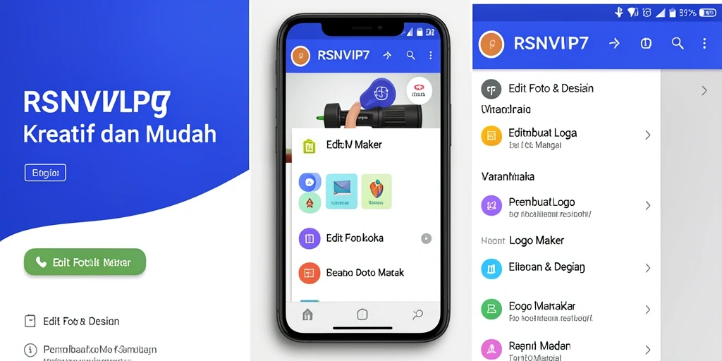 Tampilan antarmuka RSNVIP7 yang user-friendly untuk pembuatan logo.